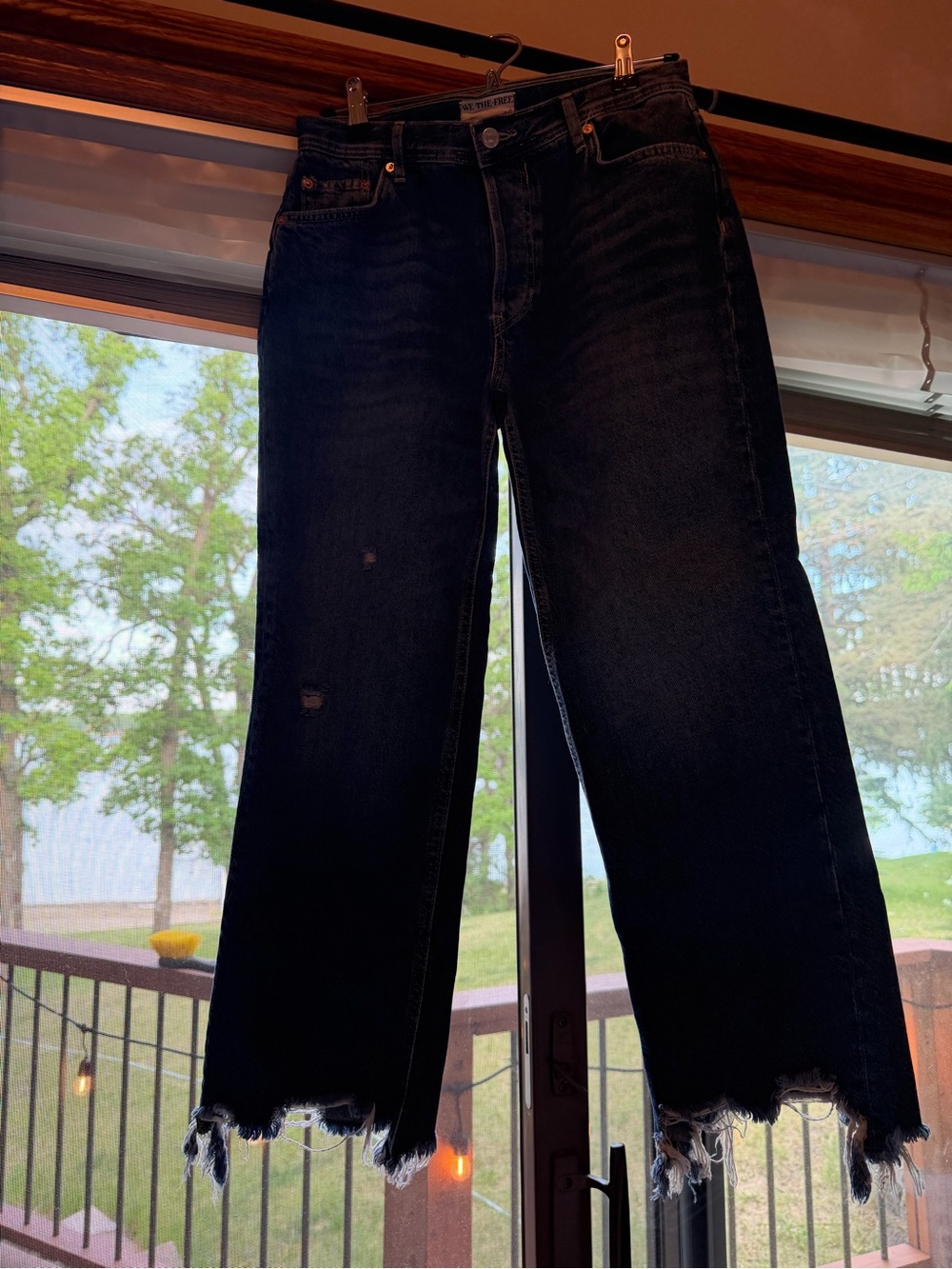 Set! We The Free size 28 High-Rise Button Fly Jeans & (no brand) vintage top (L) - Picture 8 of 8